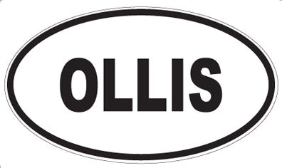 OLLIS - Oval Sticker