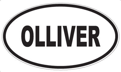 OLLIVER - Oval Sticker