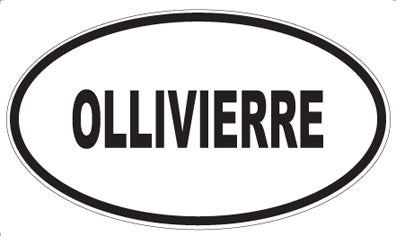 OLLIVIERRE - Oval Sticker