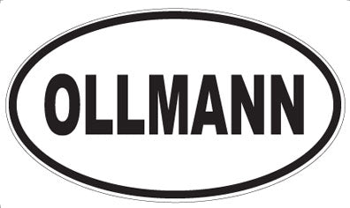 OLLMANN - Oval Sticker