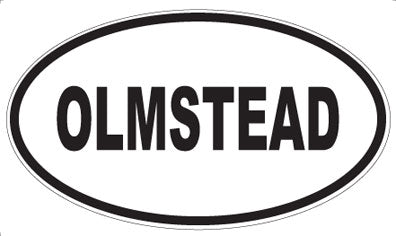 OLMSTEAD - Oval Sticker