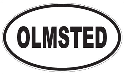OLMSTED - Oval Magnet