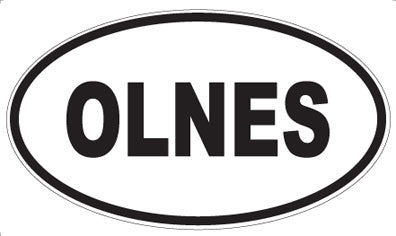 OLNES - Oval Sticker