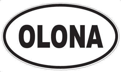 OLONA - Oval Sticker