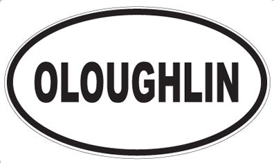 OLOUGHLIN - Oval Sticker