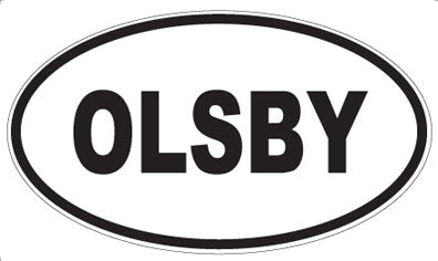 OLSBY - Oval Sticker