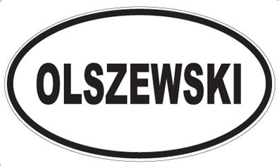 OLSZEWSKI - Oval Magnet