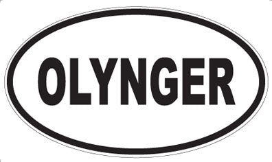 OLYNGER - Oval Sticker