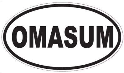 OMASUM - Oval Sticker