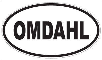 OMDAHL - Oval Sticker