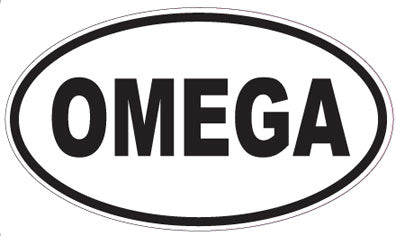 OMEGA - Oval Sticker