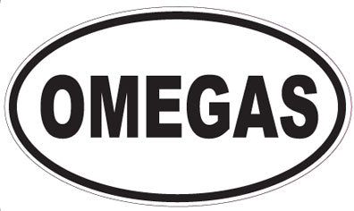OMEGAS - Oval Sticker
