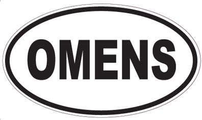 OMENS - Oval Sticker