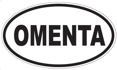 OMENTA - Oval Sticker