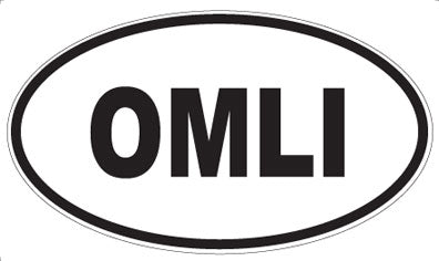 OMLI - Oval Sticker