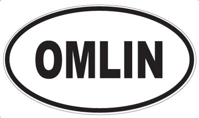 OMLIN - Oval Sticker