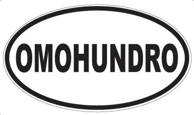 OMOHUNDRO - Oval Sticker