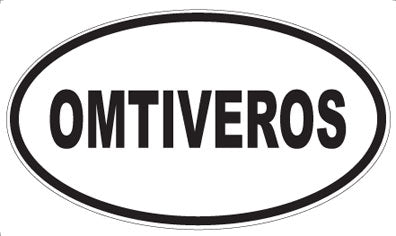 OMTIVEROS - Oval Sticker
