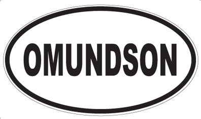OMUNDSON - Oval Sticker