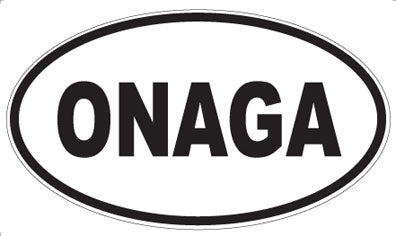 ONAGA - Oval Sticker