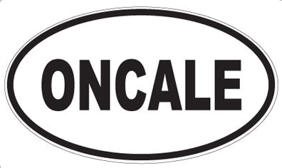 ONCALE - Oval Sticker