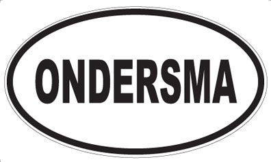 ONDERSMA - Oval Magnet