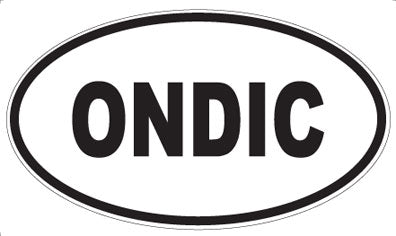 ONDIC - Oval Sticker