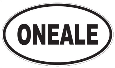 ONEALE - Oval Sticker