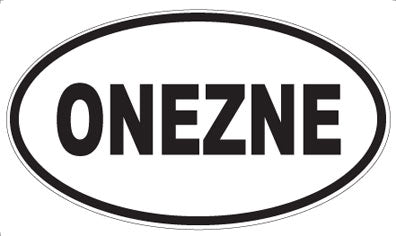 ONEZNE - Oval Magnet