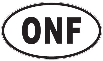 ONF - 3 Letter Initials Oval Sticker