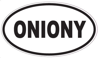 ONIONY - Oval Sticker
