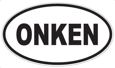 ONKEN - Oval Sticker