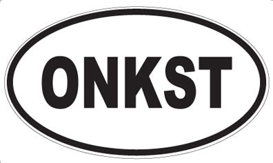 ONKST - Oval Sticker
