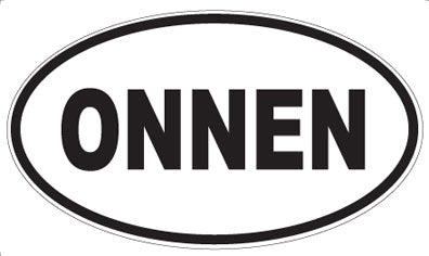ONNEN - Oval Sticker
