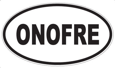 ONOFRE - Oval Sticker