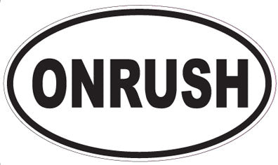 ONRUSH - Oval Sticker