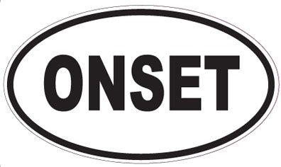 ONSET - Oval Sticker
