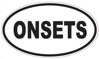 ONSETS - Oval Sticker
