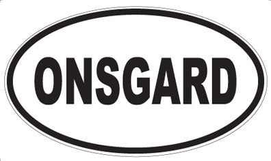 ONSGARD - Oval Sticker