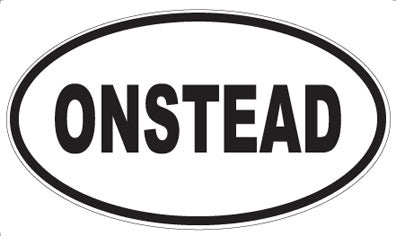 ONSTEAD - Oval Sticker