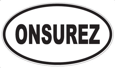 ONSUREZ - Oval Magnet