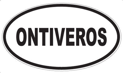 ONTIVEROS - Oval Magnet