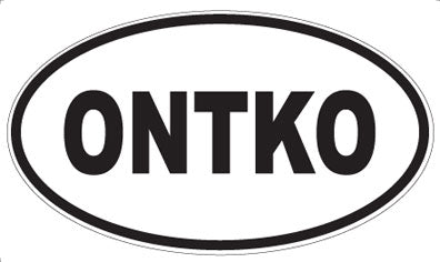 ONTKO - Oval Sticker