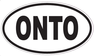 ONTO - Oval Sticker
