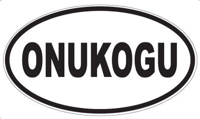 ONUKOGU - Oval Sticker