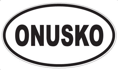 ONUSKO - Oval Sticker