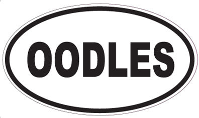OODLES - Oval Sticker