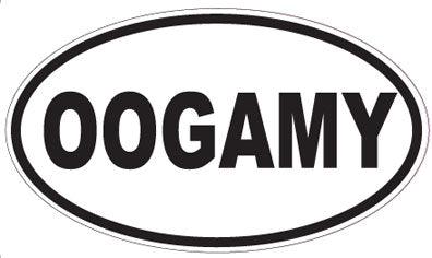 OOGAMY - Oval Sticker