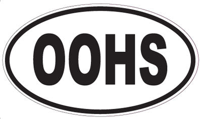 OOHS - Oval Sticker