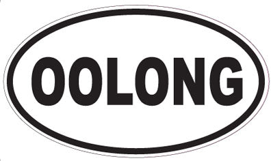 OOLONG - Oval Sticker